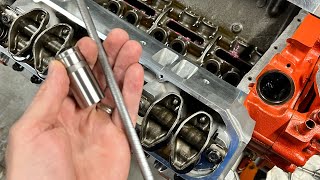 440 V8 Mopar Engine Rebuild  Step 28 Lifter Pushrods Rocker Arm Shaft Assembly [upl. by Etnoled19]