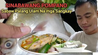 Sinigang na Pompano Recipe Sabaw palang Ulam na  Lutong Pacham Panlasang pinoy [upl. by Oijimer]