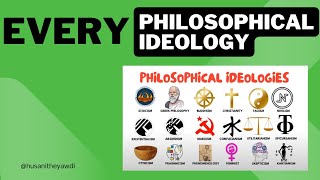 Every Philosophical Ideology Explained In Minutes [upl. by Stieglitz]