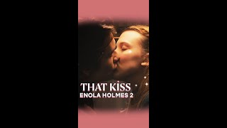 Millie Bobby Brown Describes Kissing Louis Partridge EnolaHolmes2 [upl. by Yelah]