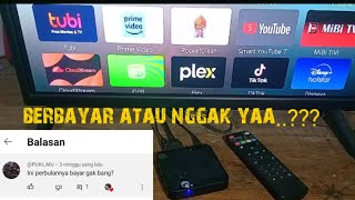 tripsky android tv box mini Q3 apakah berbayar atau tidak Ini jawabannya [upl. by Ainotal]