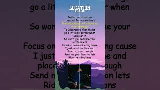 Khalid  Location Lyrics shorts [upl. by Dempster]