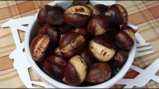 COME CUOCERE LE CASTAGNE IN PENTOLA E IN FORNO [upl. by Dave]