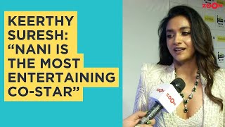 Keerthy Suresh REVEALS Nani is the most entertaining costar at the 69th Filmfare Awards South 2024 [upl. by Gregg]