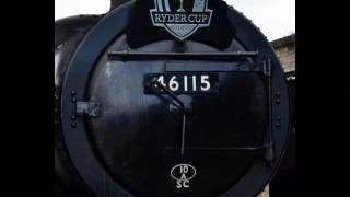 Scots Guardsman Steam Train In The Railway Station Perth Perthshire Scotland [upl. by Maryann]