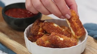 Low Carb Mozzarella Sticks String Cheese  quick and easy dinner recipes videos healthy low carb [upl. by Houser]