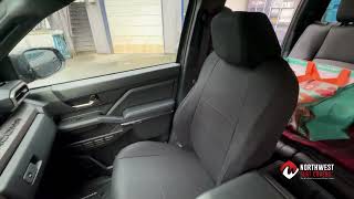 2024 Toyota Tacoma TRD Crew CORDURA Pro Gard Black Seat Covers [upl. by Ajssatan]