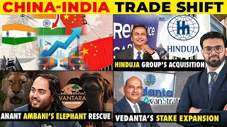 Business News ChinaIndia Trade Shift Hinduja Groups Acquisition Elephant RescueVedantas Stake [upl. by Adnuahsor]