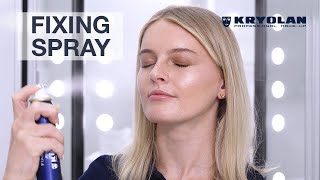 How To Apply Kryolan Fixing Spray [upl. by Obel]