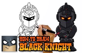 How to Draw Fortnite  Black Knight [upl. by Trawets]