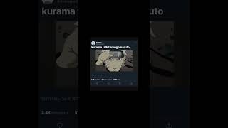 Kurama talk through naruto first timeanime naruto trending [upl. by Letnuahs]