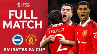 FULL MATCH  Brighton v Manchester United  SemiFinal  Emirates FA Cup 202223 [upl. by Anua]