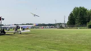 AirVenture 2024 Alina Landing Her Aerolite 103 [upl. by Cirdla786]