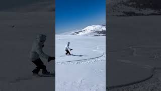 Subscribe to me for more exciting skiing snowboarding ski snowboard [upl. by Lomasi]