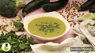 🥦 Soupe de brocolis courgettes amp petits pois [upl. by Flanders598]