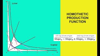 Homothetic Production Function An Introduction [upl. by Bitthia]