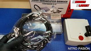 KIT AEROGRAFO JUEGO COMPRESOR D15 AEROGRAFO DISMOER [upl. by Rodrich332]