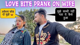 Kiss from another girl prank  Love Bite Prank on wife  Prank on wife  jeet thakur kissprank [upl. by Bev]