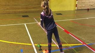 Apprentissage lancer javelot pour U10U12 en circuit indoor  EJCA [upl. by Soren71]