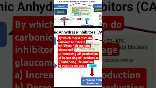 By which mechanism do carbonic anhydrase inhibitors help manage glaucoma glaucomaresearch [upl. by Gwenora]