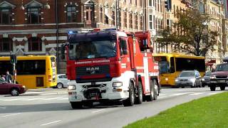 4 x rescue vehicles in copenhagen [upl. by Brenk]