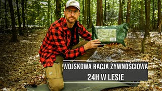 To jedzą nasi żołnierze  24h w lesie z Wojskową Racją Żywnościową [upl. by Gally699]