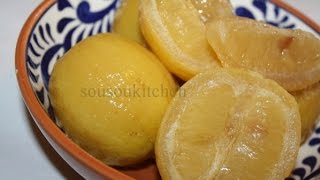 Comment préparer le citron confit salé تحضير الليمون المصير الحامض المرقد preserved lemon recipe [upl. by Fredric635]