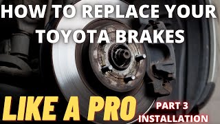 How to replace your Toyota brakes  Part 1 Disassembly [upl. by Aynatan]