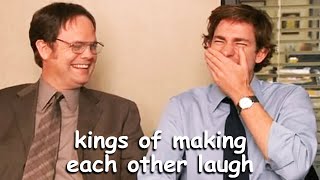 john krasinski amp rainn wilson making eachother break for 8 minutes 21 seconds  The Office Bloopers [upl. by Robin417]