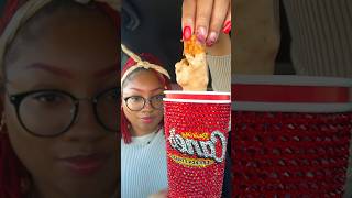 Raising Canes ASMR mukbang eating asmr eatingshow fyp raisingcanes [upl. by Antipus337]