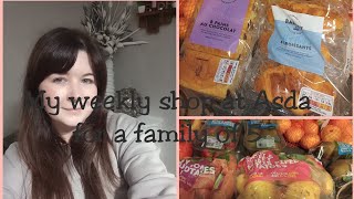 My weekly shop at ASDAPleasantly surprised at the costFamilyof5prices included [upl. by Dnama42]