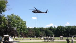 Army Air Assault School Rappelling Class 70312 [upl. by Jeritah]