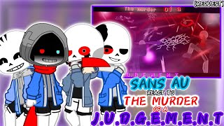 SANS AU REACT TO THE MURDER OF A JUDGEMENT REQUEST [upl. by Atinuahs853]