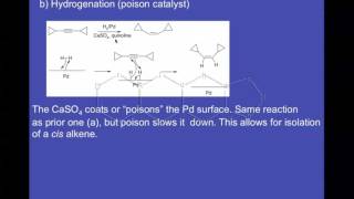 Hydrogenation of Alkynes Using a Poison  Lindlar  Catalyst  Formation of Cis Alkenes [upl. by Fabiolas]