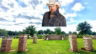 FINAL RESTING PLACE OF TOBY KEITH  NORMAN OK [upl. by Yendor]