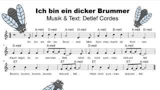 Ein dicker Brummer  Lieder mit Noten 07 [upl. by Peednam]