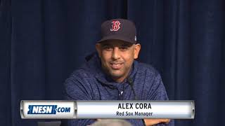 Alex Cora on AL East crown celebration plans upcoming series vs Yankees [upl. by Asquith]