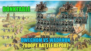 Conquest EP60 Dweghom vs Wadrhun 2000pt Battle Report [upl. by Giana782]