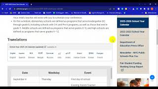NYC Public School Calendar 20252026 Explained [upl. by Lou561]