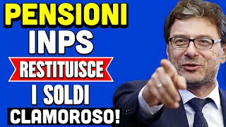 PENSIONI CLAMOROSO 👉 INPS RESTITUISCE I SOLDI STORICA SENTENZA ANNULLA TUTTO ECCO A CHI 💰 [upl. by Ellehc]