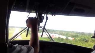 Twin Otter landing at Kiunga Airport PNG [upl. by Filippa]