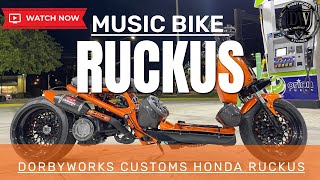 Honda Ruckus custom by Dorbyworks Music GY6 bike 2023 [upl. by Rutledge]