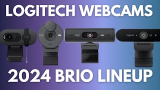 Logitech webcam comparison 2024  BRIO 100  300  500  4K [upl. by Acenes]