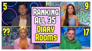 Ranking ALL 35 Diary Rooms in Big Brother History [upl. by Stroup]