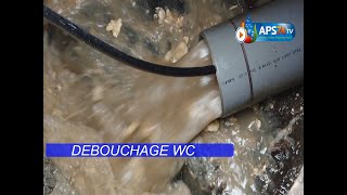 Débouchage wc égouts canalisation 77 APS 74 [upl. by Hulbert]