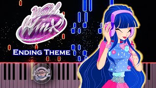 World Of Winx Ending Theme Piano Cover and Tutorial  Winx Club World Of Winx Ending Piano [upl. by Paxon67]