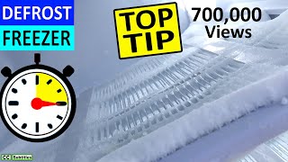 How to defrost a Freezer easily in under 15 minutes  Remove ice from Freezer to keep it efficient [upl. by Yong]