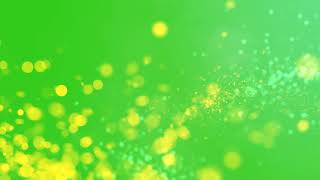 Particles Lights Green Screen 4K Video No Copyright 2021 [upl. by Klapp]