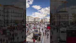 Plaza de la Puerta del Sol in Madrid Spain Translated as the Gate of the Sun Puerta del Sol [upl. by Gallard]