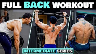 BIG BACK WORKOUT for INTERMEDIATE in HINDI BACK वर्कआउट इंटरमीडिएट के लिए [upl. by Nath]